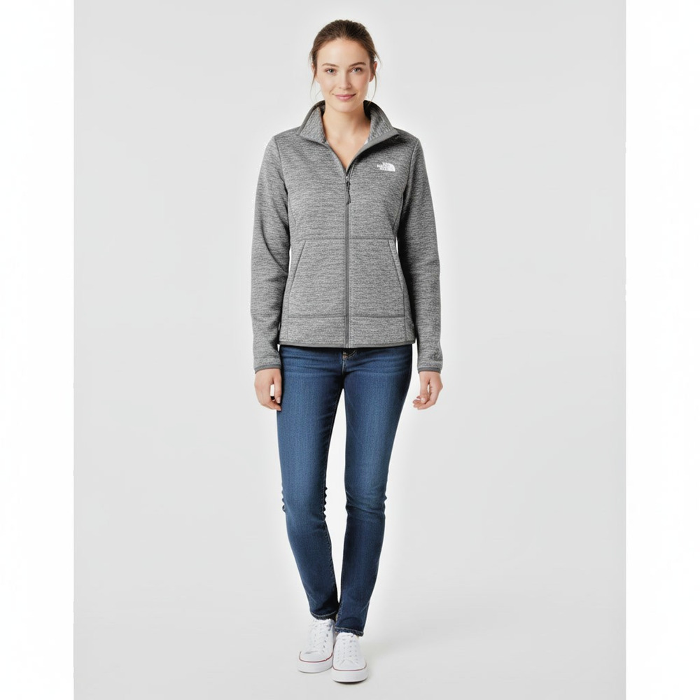 SOLD - The North Face Men's Canyonlands Full Zip Fleece Jacket - Grey Heather